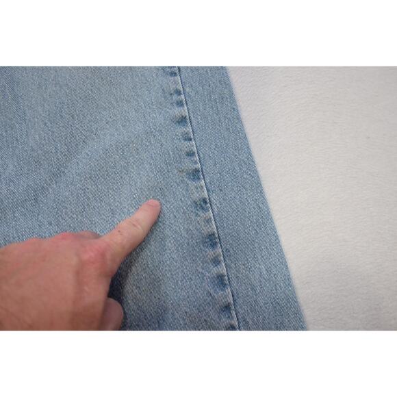 Levi's 550 Relaxed Fit Straight Blue Denim Jeans Rugged Mens Sz 40 x 31(Altered) - Picture 7 of 16